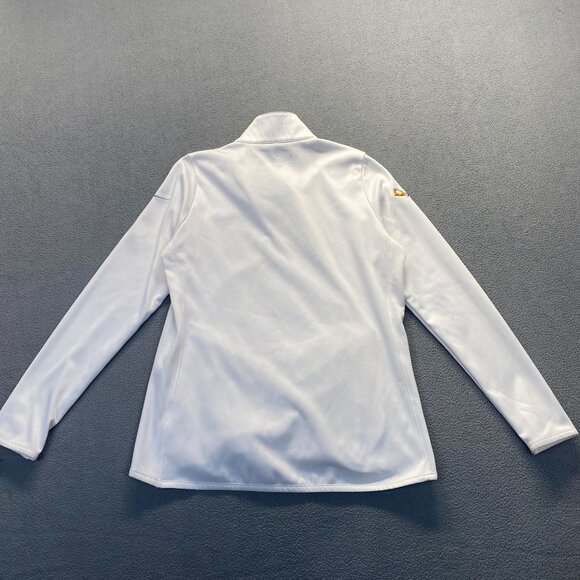 Nike Sweater Womens Large White Therma Fit Golf Half Zip Pullover Fleece Mock - Picture 7 of 14